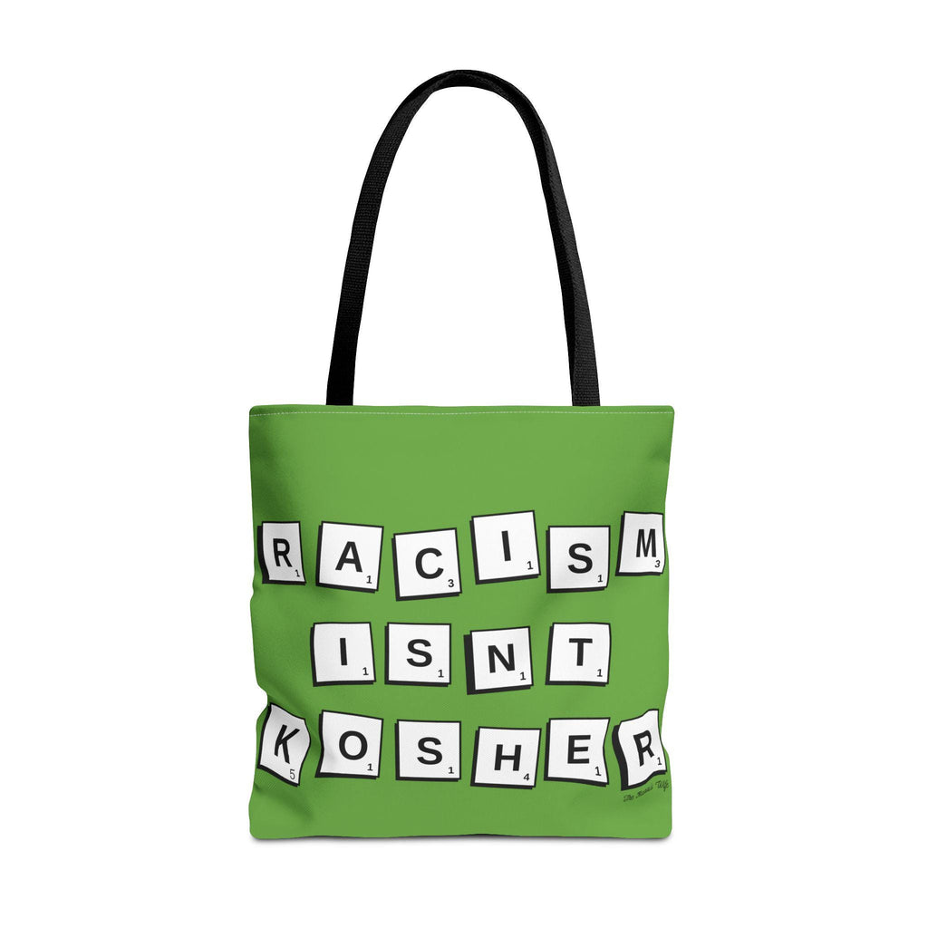Racism Isn't Kosher Tote Bag, Jewish Social Justice, Scrabble Style