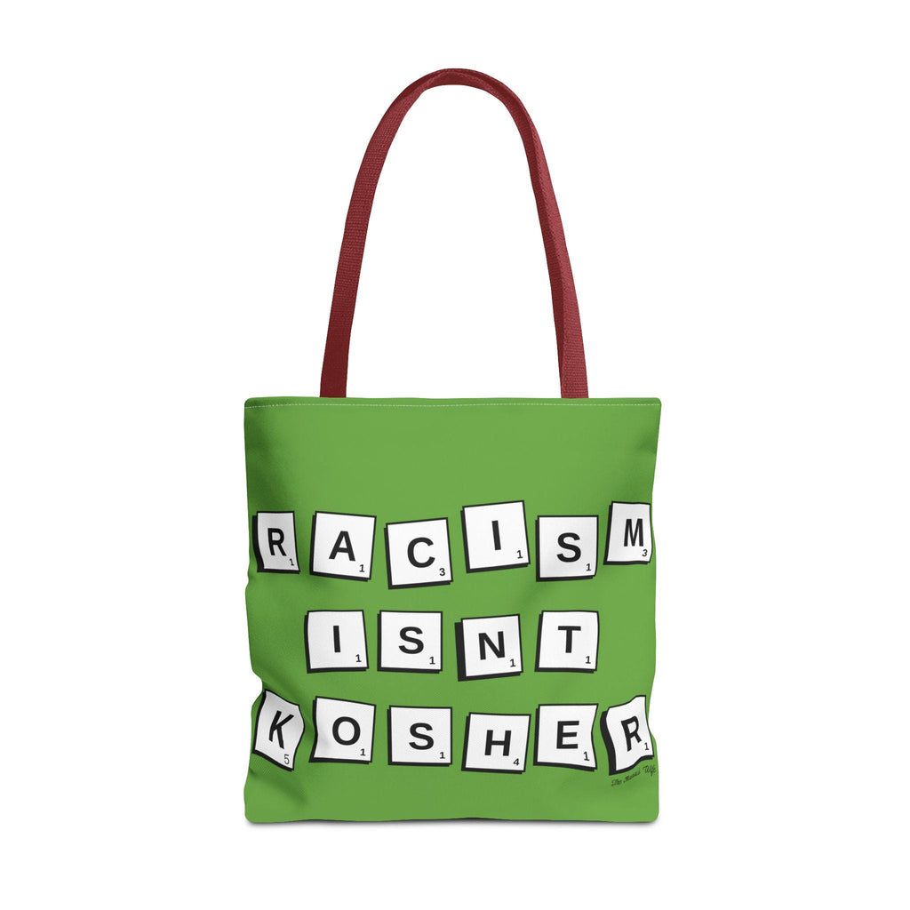 Racism Isn't Kosher Tote Bag, Jewish Social Justice, Scrabble Style