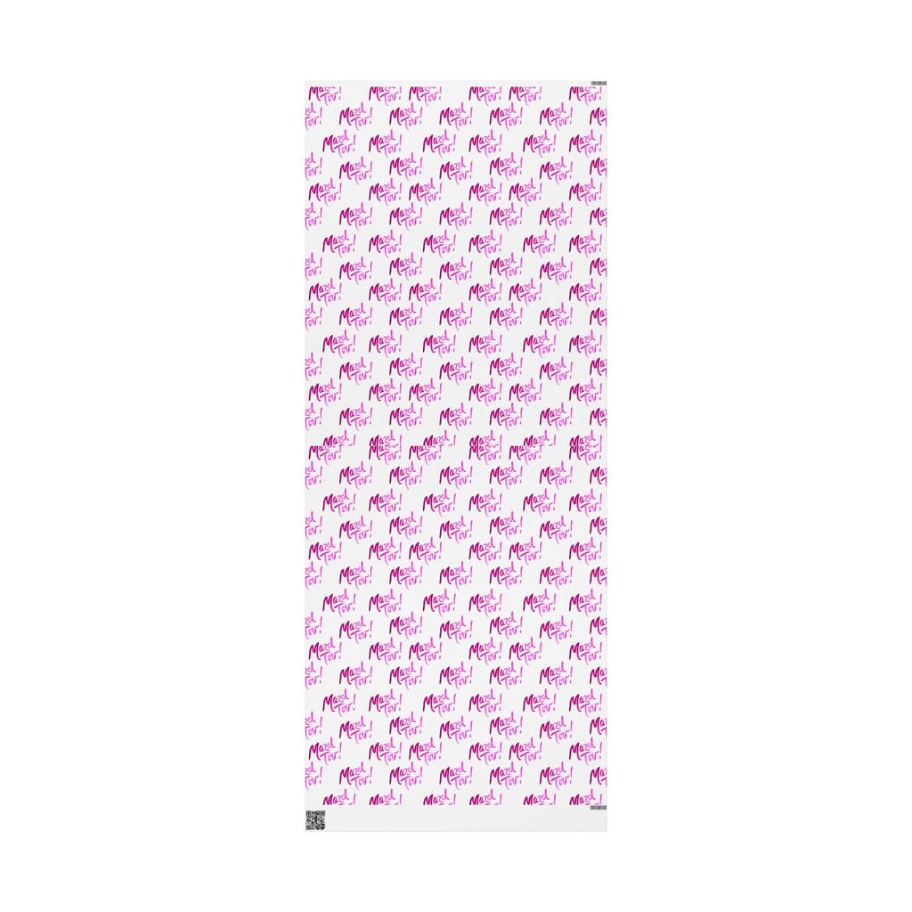 White Pink Mazel Tov Jewish Gift Wrap Baby Naming Bat Mitzvah Wedding Simcha Present
