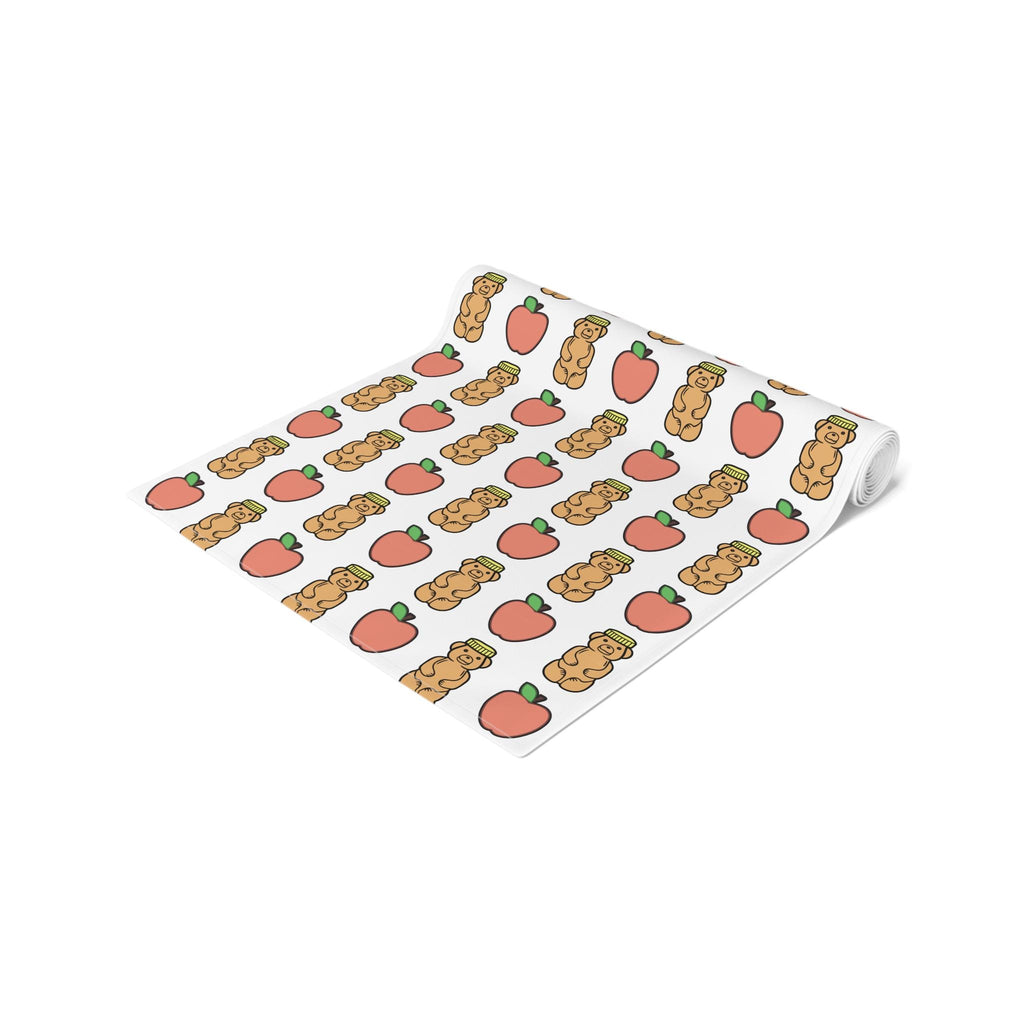 Rosh Hashanah Table Runner, Apples and Honey Bears, Jewish Holiday Decor