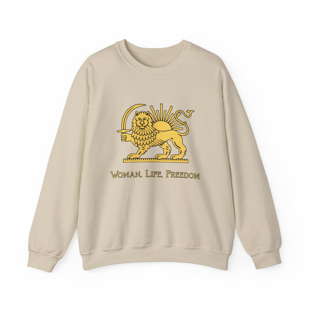 Woman Life Freedom Lion of Persia Sweatshirt, Iran Crest Crewneck, Feminist Protest Sweatshirt Gift