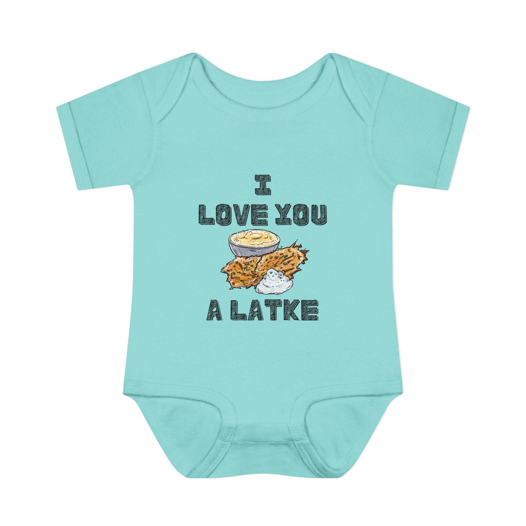 I Love You a Latke Baby Onesie | Funny Hanukkah Gift