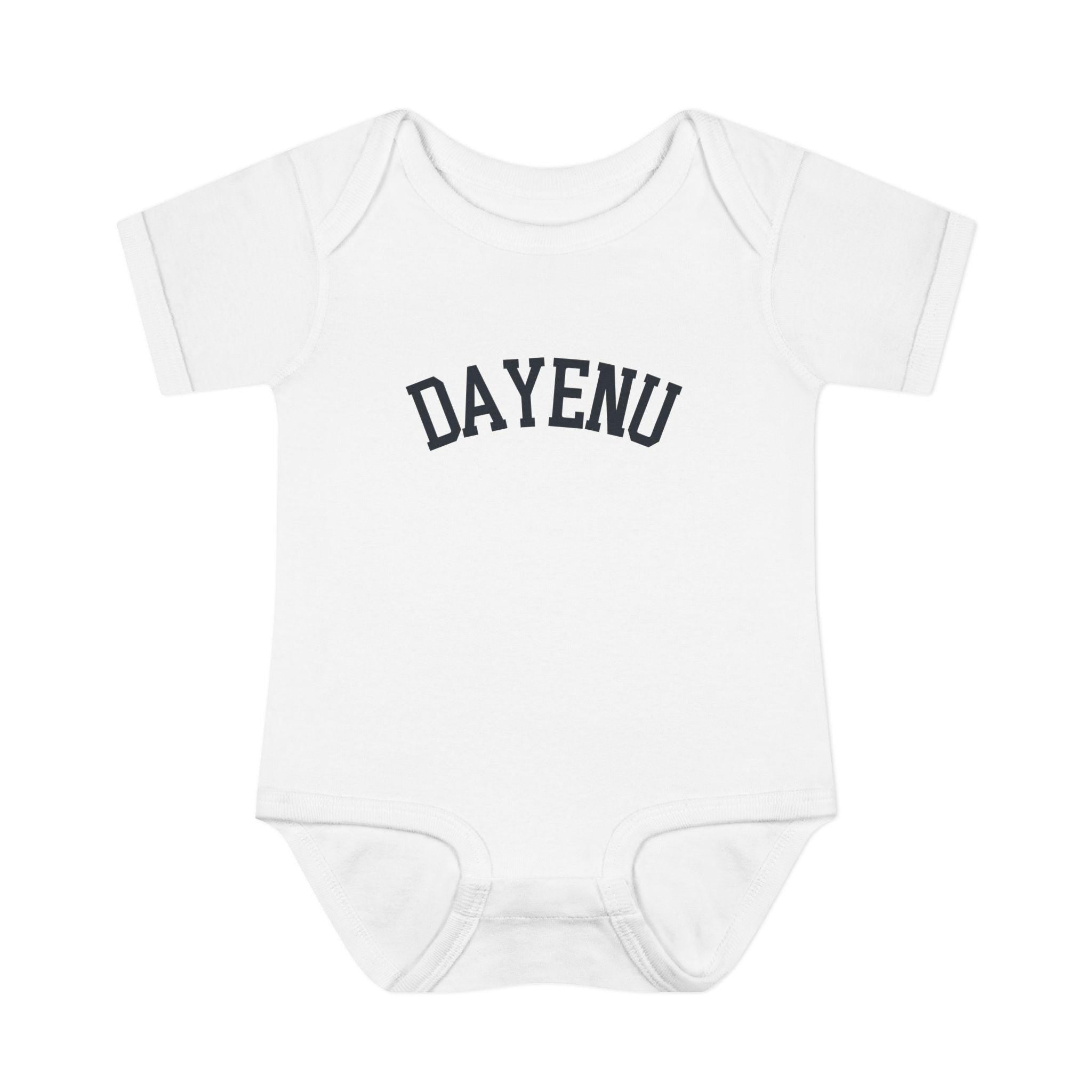Dayenu Baby Bodysuit, Modern Passover Seder Outfit