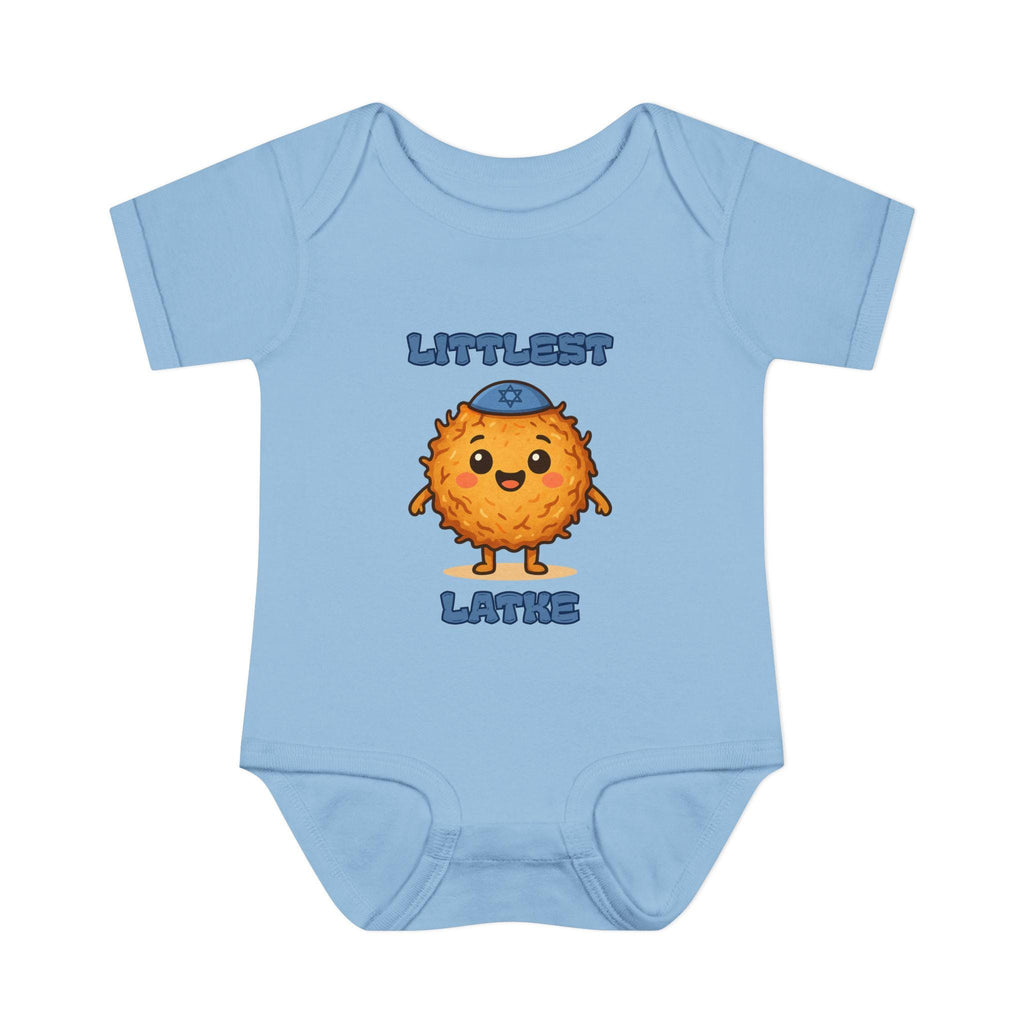 Hanukkah Latke Baby Bodysuit, Funny Jewish Onesie, Festival of Lights Outfit