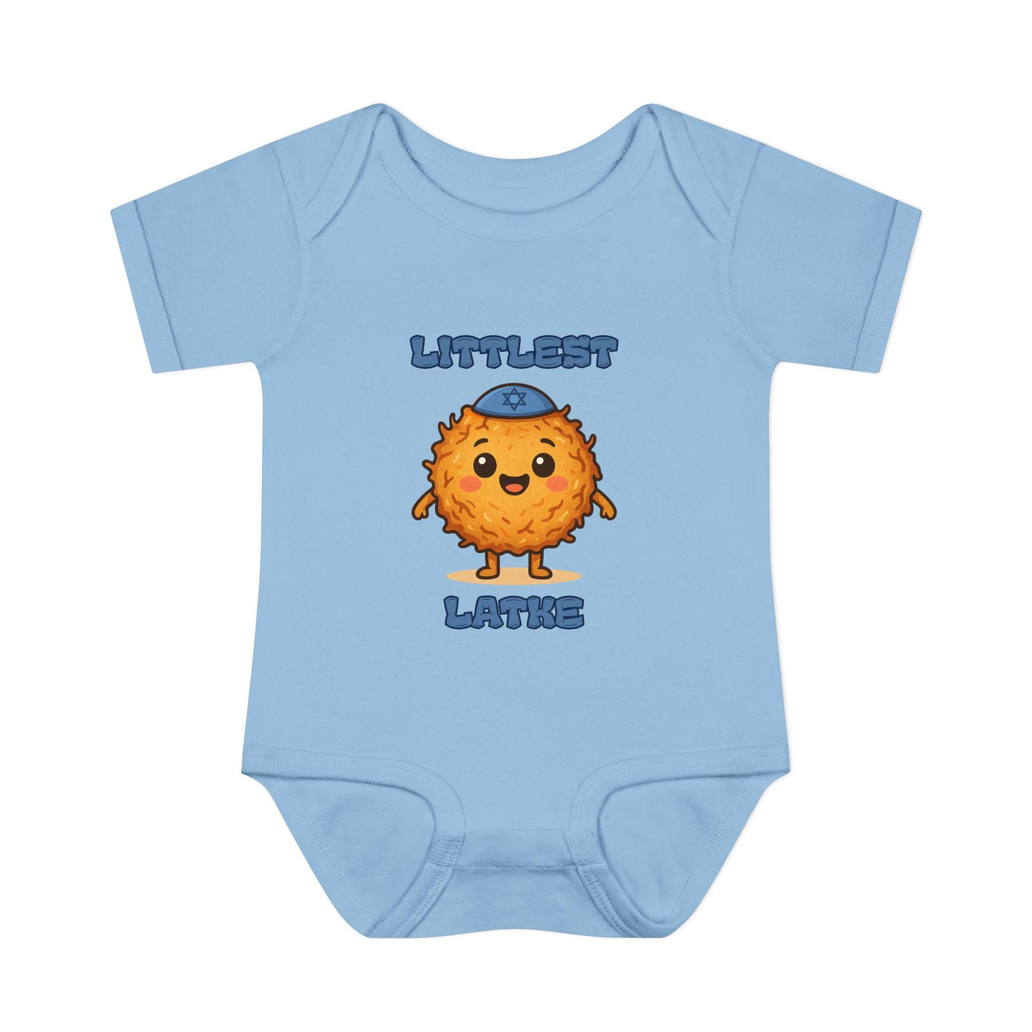 Hanukkah Latke Baby Bodysuit, Funny Jewish Onesie, Festival of Lights Outfit