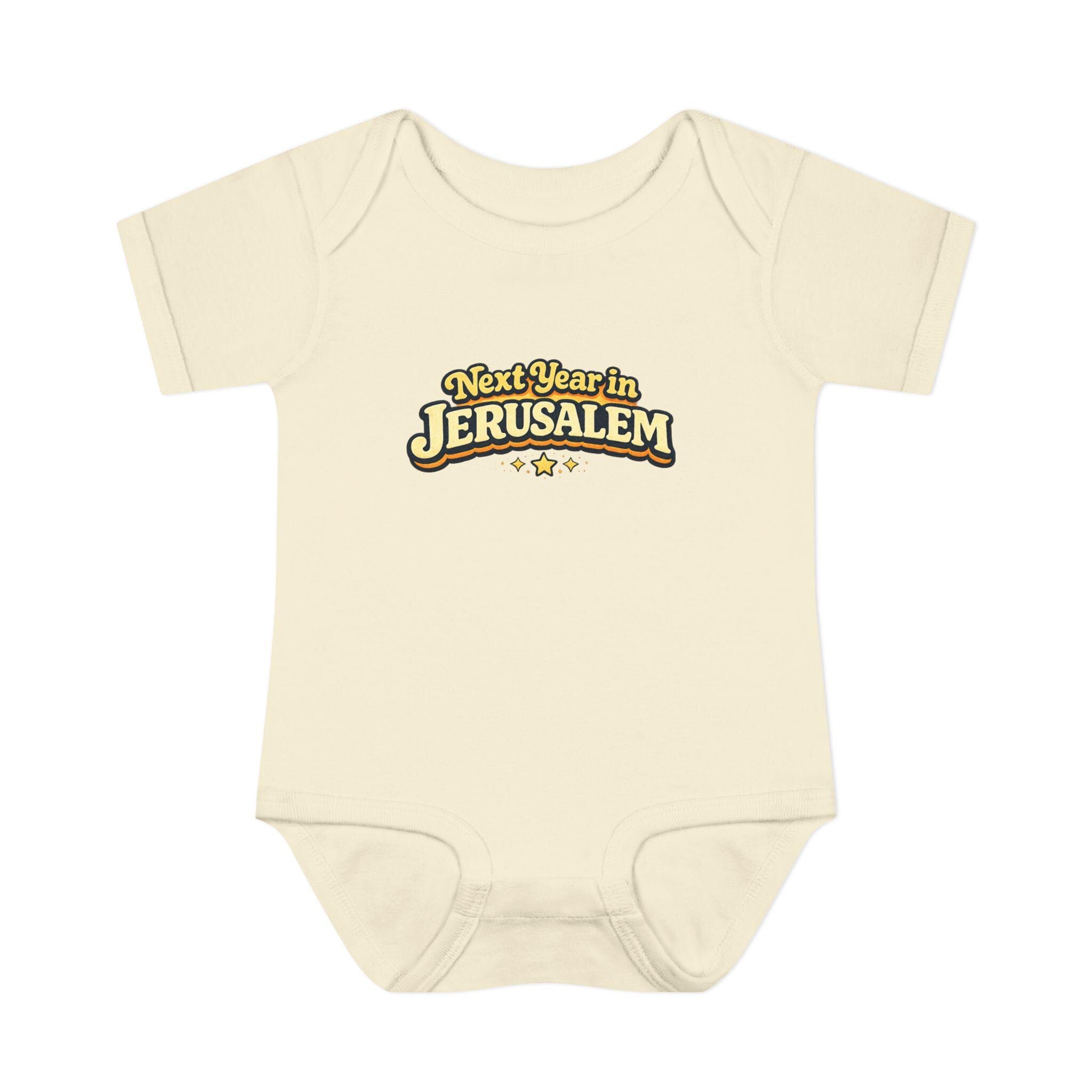 Next Year in Jerusalem Bodysuit | Baby Jewish Holiday Passover Shirt