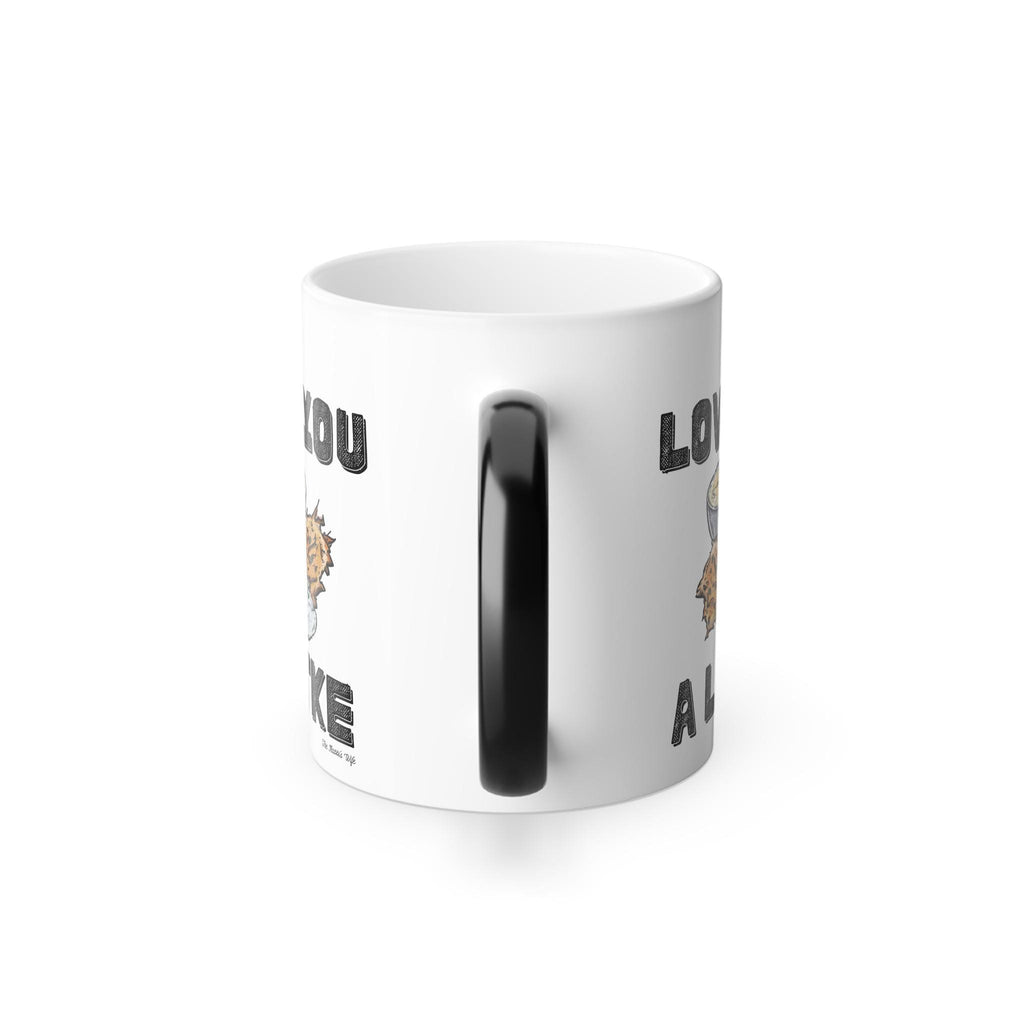 I Love You a Latke Mug, Funny Hanukkah Color Changing Coffee Cup