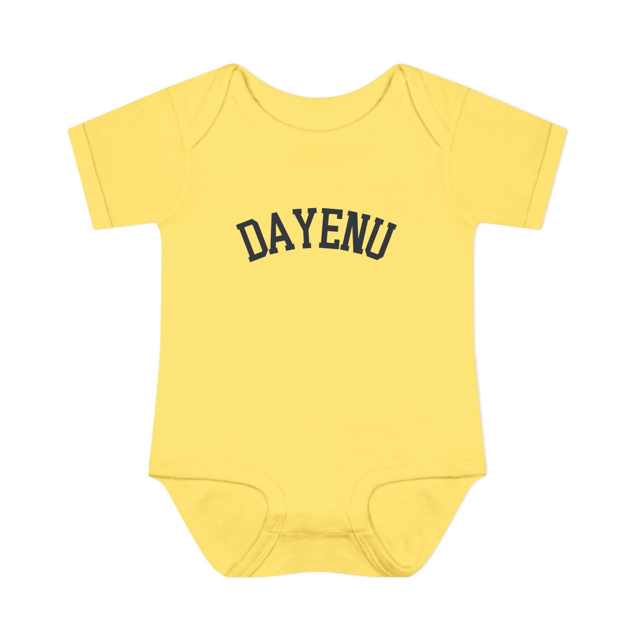 Dayenu Baby Bodysuit, Modern Passover Seder Outfit