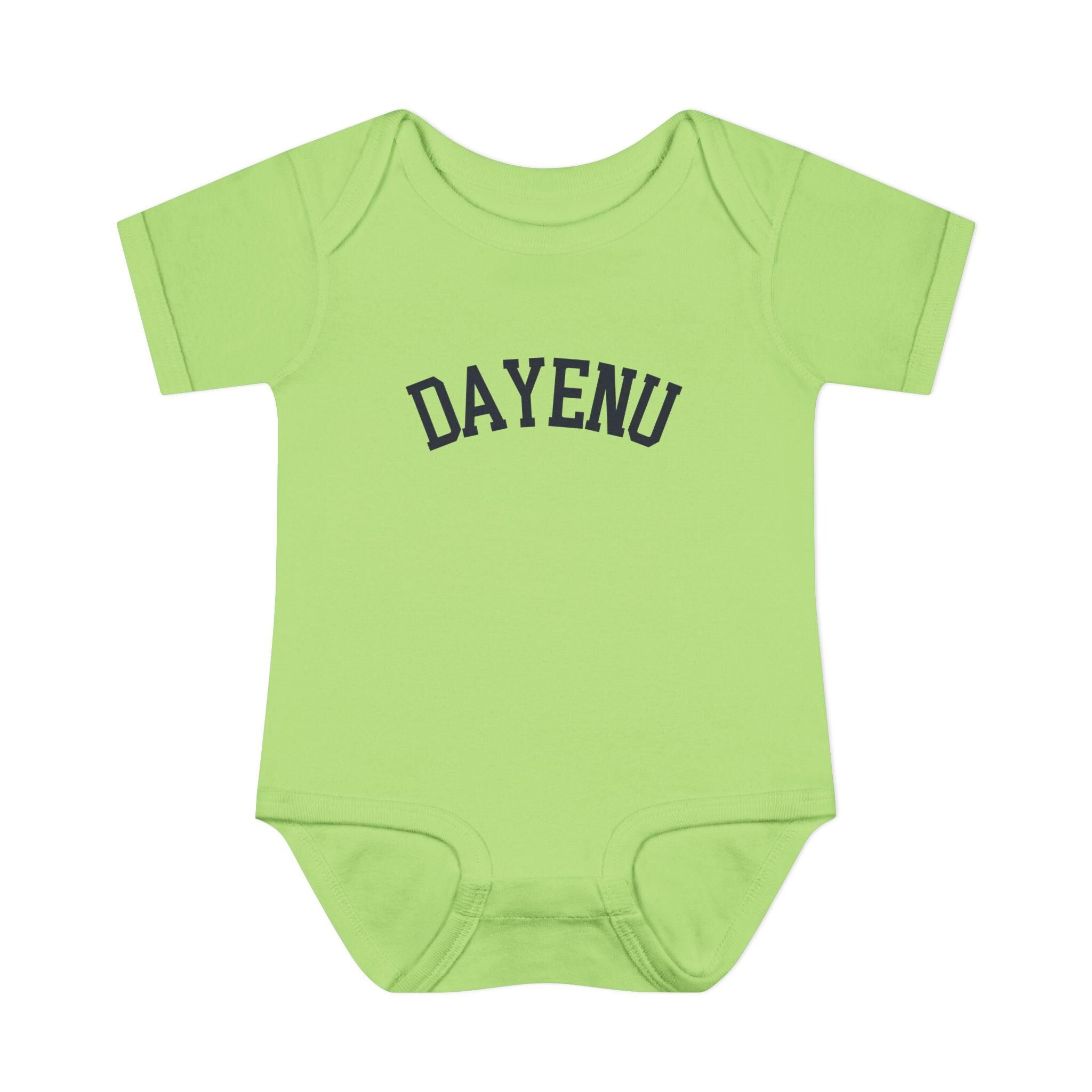 Dayenu Baby Bodysuit, Modern Passover Seder Outfit