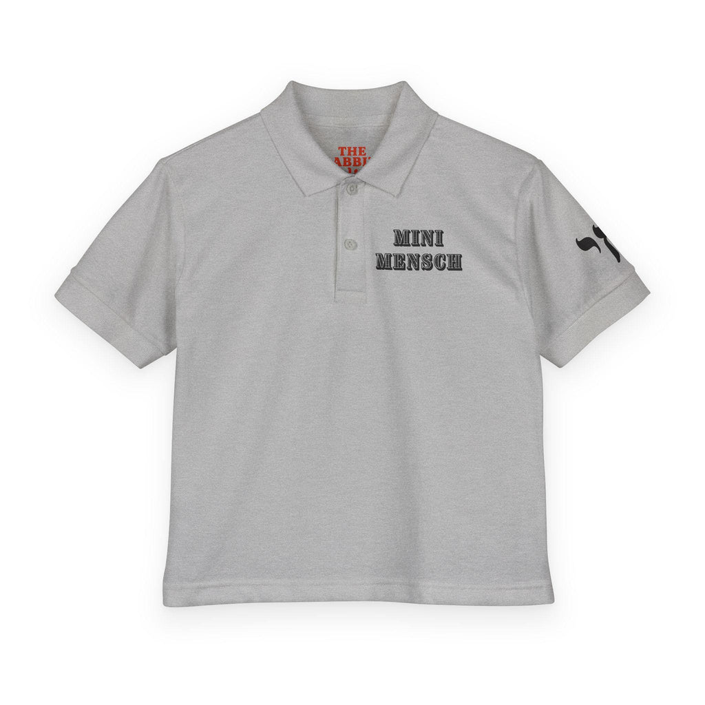 Mini Mensch Youth Polo Shirt, Jewish Pride, Bar Mitzvah Outfit