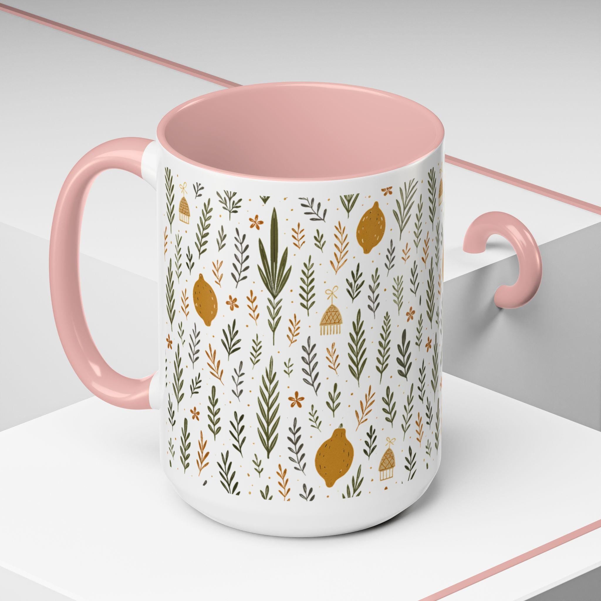 Sukkot Coffee Mug, Jewish Holiday, Festival of Booths