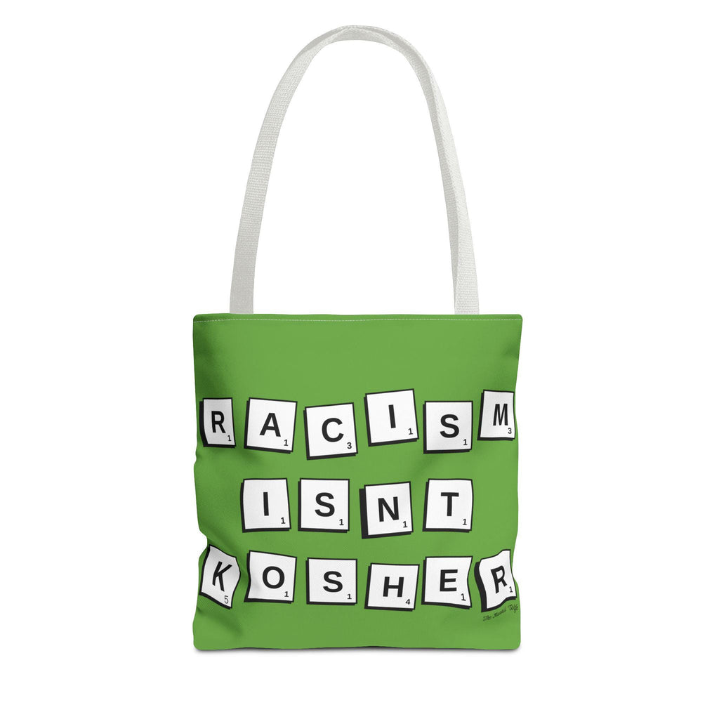 Racism Isn't Kosher Tote Bag, Jewish Social Justice, Scrabble Style