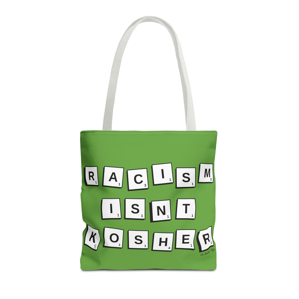 Racism Isn't Kosher Tote Bag, Jewish Social Justice, Scrabble Style