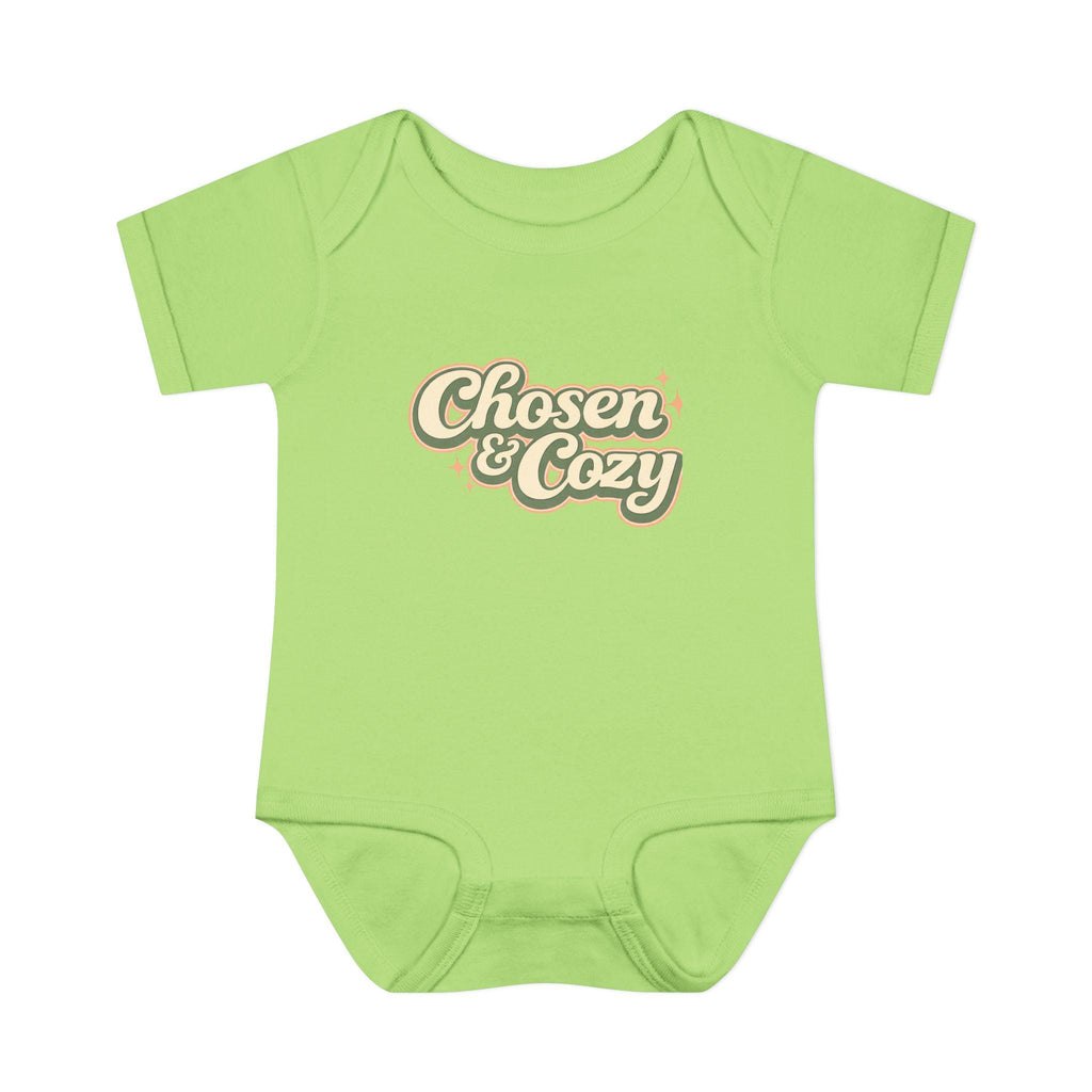 Chosen & Cozy Passover Pasach Infant Bodysuit | Retro Script Baby Onesie
