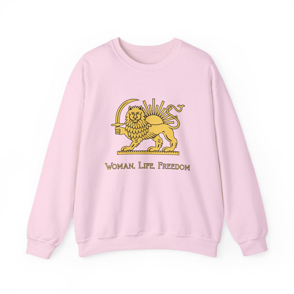 Woman Life Freedom Lion of Persia Sweatshirt, Iran Crest Crewneck, Feminist Protest Sweatshirt Gift