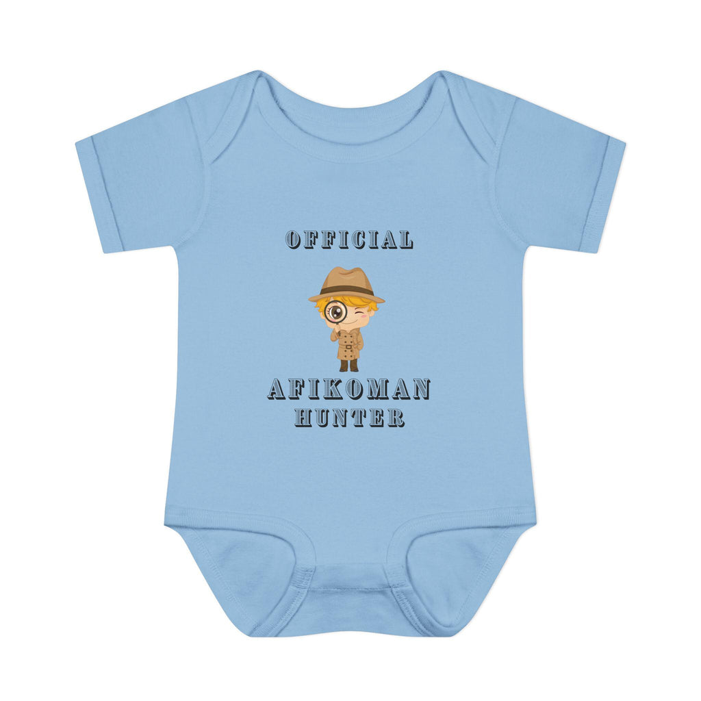 Official Afikoman hunter baby body suit