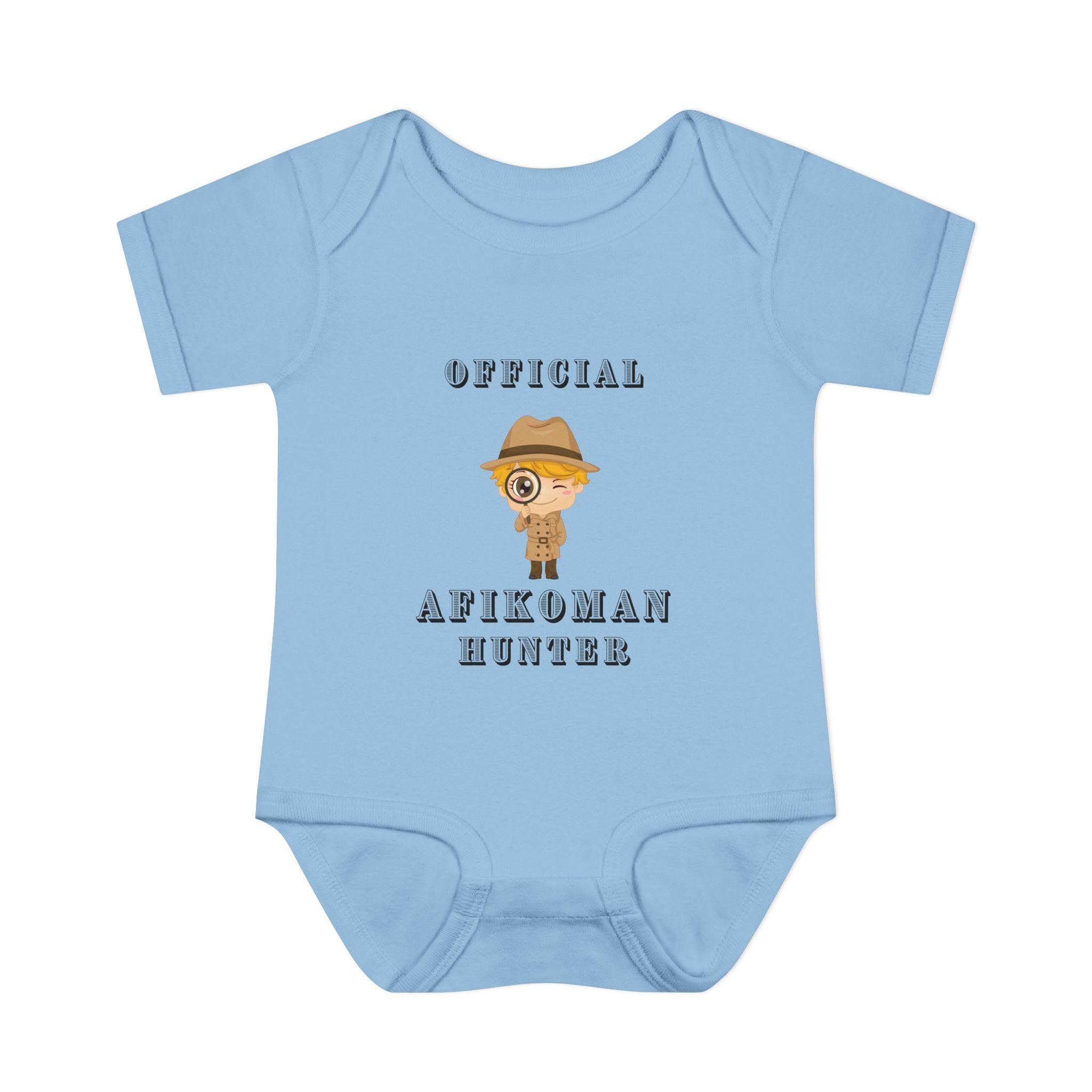Official Afikoman hunter baby body suit
