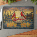St Louis Cardinals Challah Board, Stained Glass Shabbat Tray, Busch Stadium Judaica