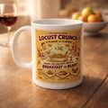 Passover Locust Crunch Cereal Mug, Retro Jewish Humor Coffee Cup