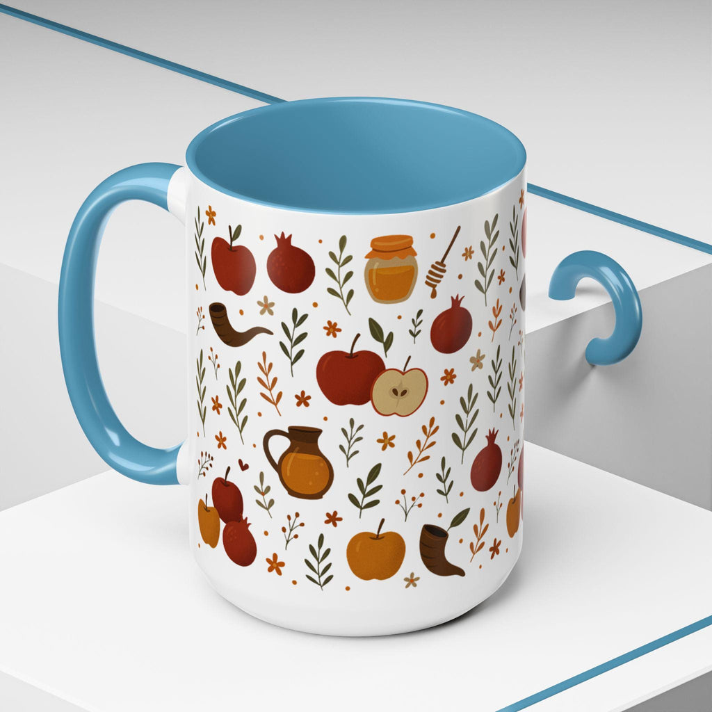 Rosh Hashanah Mug, Jewish New Year Gift, Festive Coffee Cup