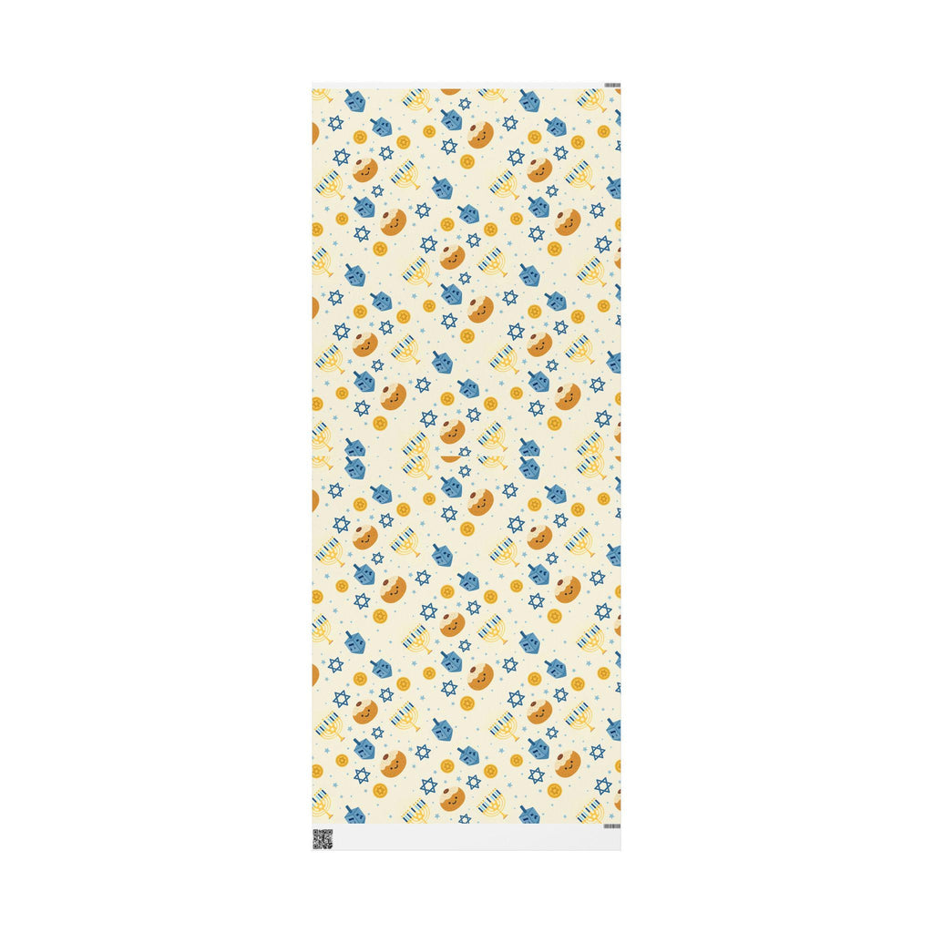 Hanukkah Wrapping Paper, Modern Judaica Gift Wrap, Eco Friendly