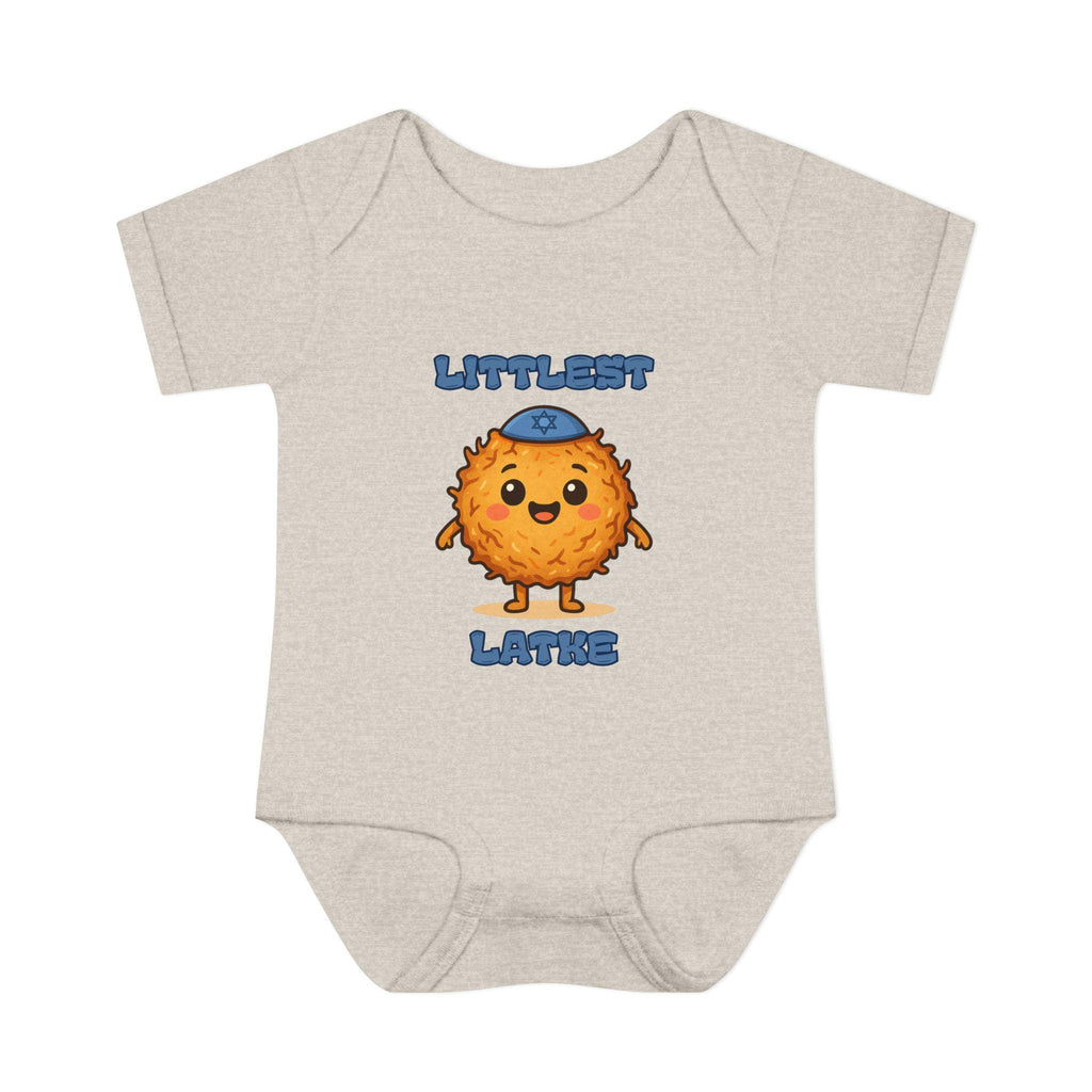 Hanukkah Latke Baby Bodysuit, Funny Jewish Onesie, Festival of Lights Outfit