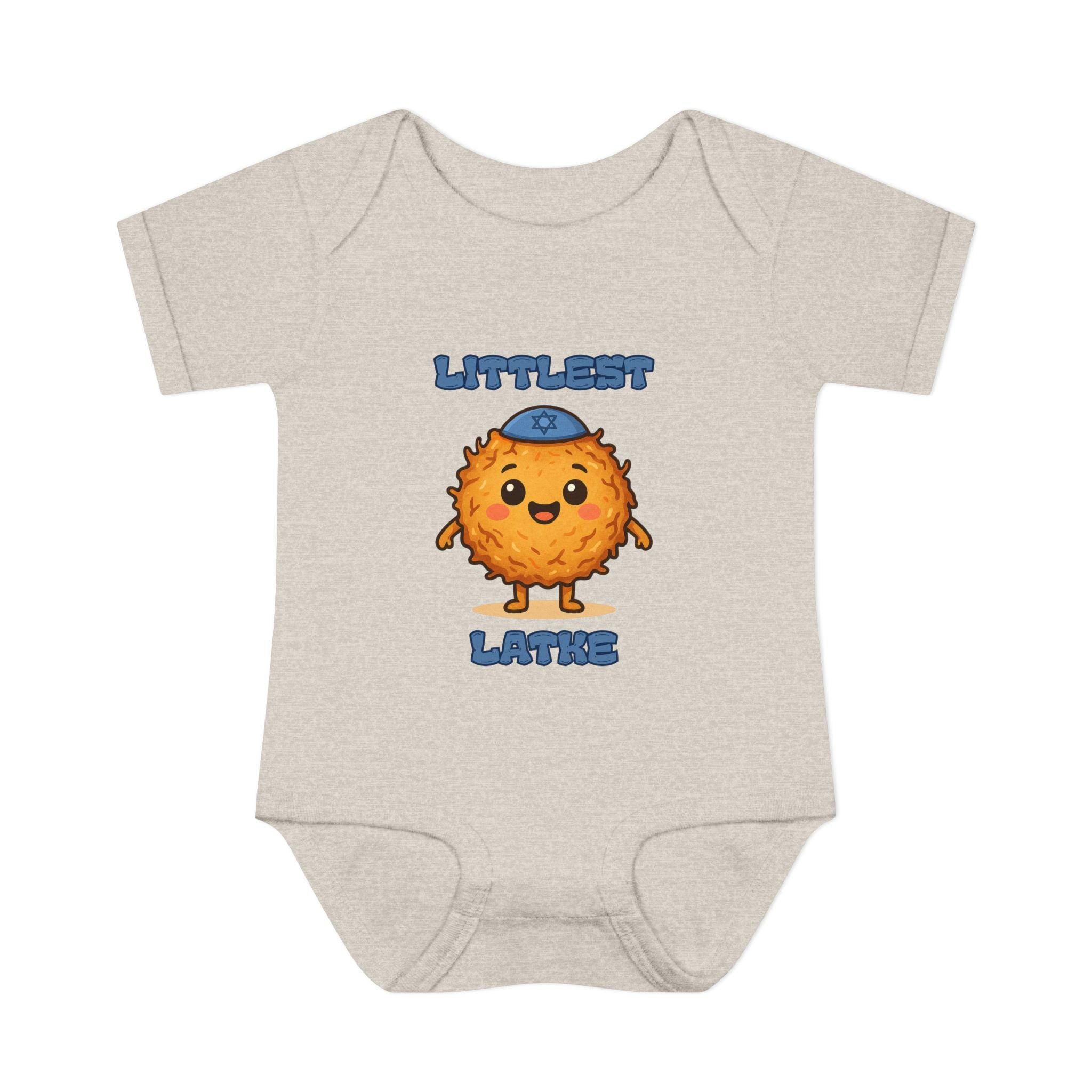 Hanukkah Latke Baby Bodysuit, Funny Jewish Onesie, Festival of Lights Outfit