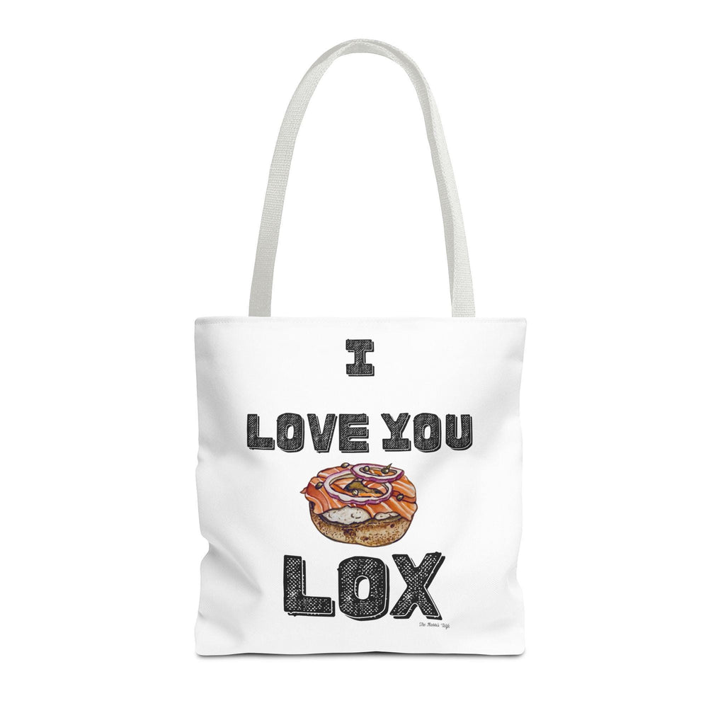 Funny Lox Bagel Tote Bag, Jewish Foodie Gift