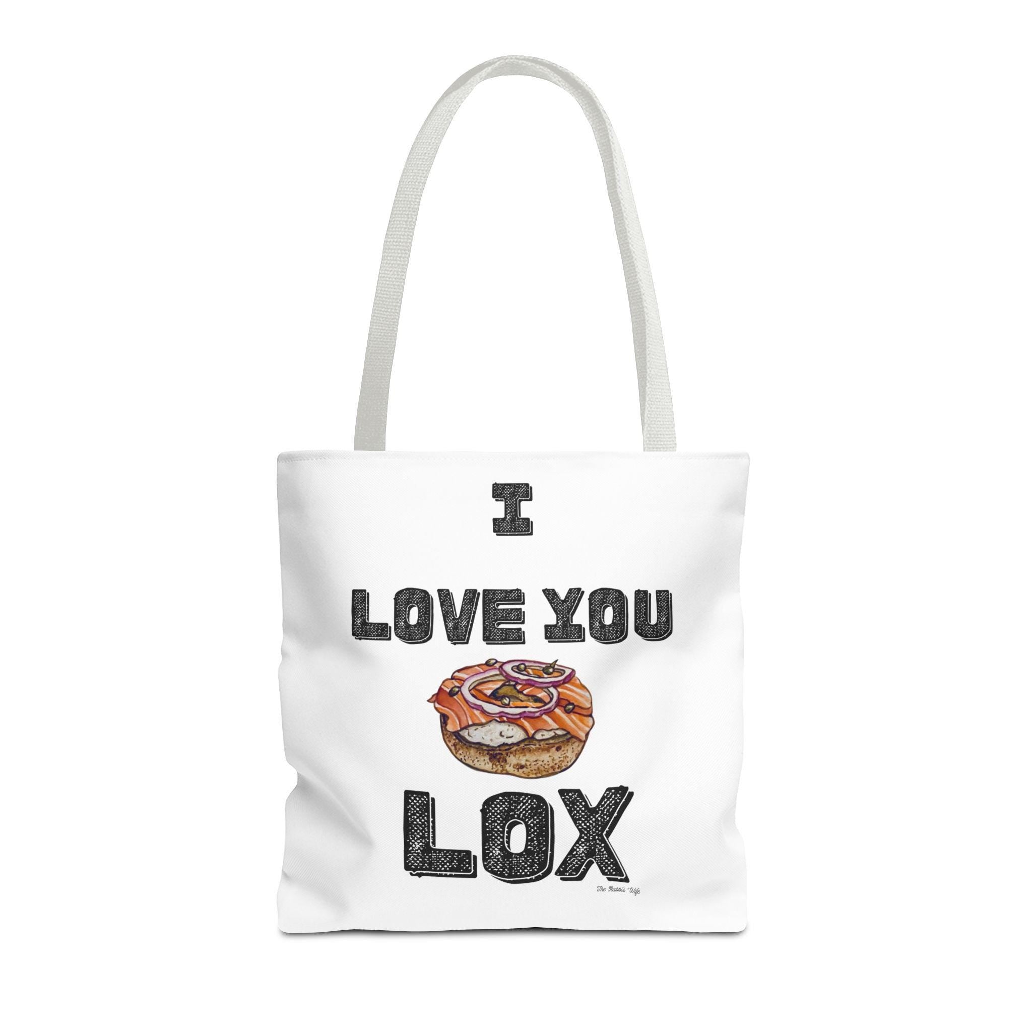 Funny Lox Bagel Tote Bag, Jewish Foodie Gift