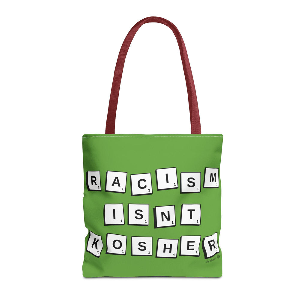 Racism Isn't Kosher Tote Bag, Jewish Social Justice, Scrabble Style