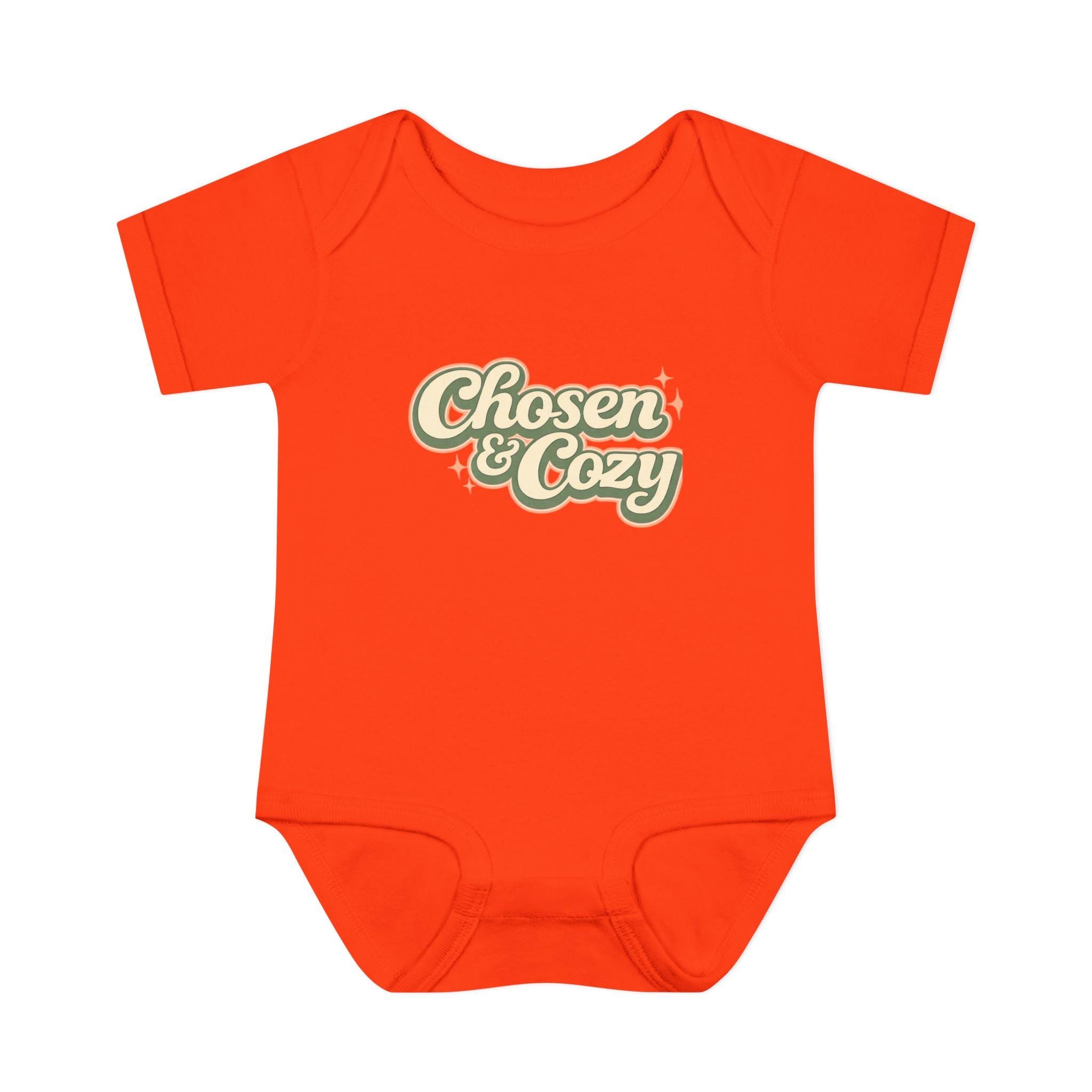 Chosen & Cozy Passover Pasach Infant Bodysuit | Retro Script Baby Onesie