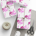 White Pink Mazel Tov Jewish Gift Wrap Baby Naming Bat Mitzvah Wedding Simcha Present
