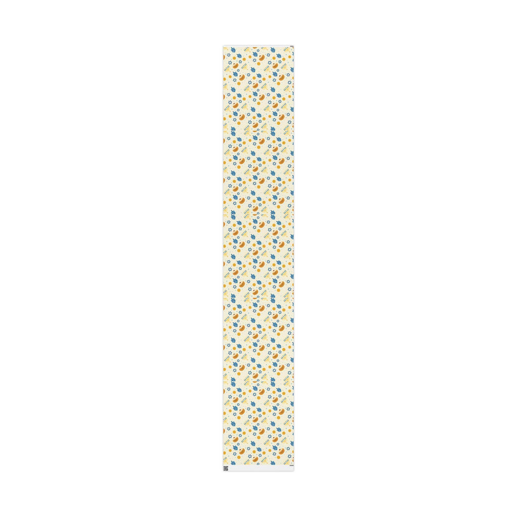 Hanukkah Wrapping Paper, Modern Judaica Gift Wrap, Eco Friendly