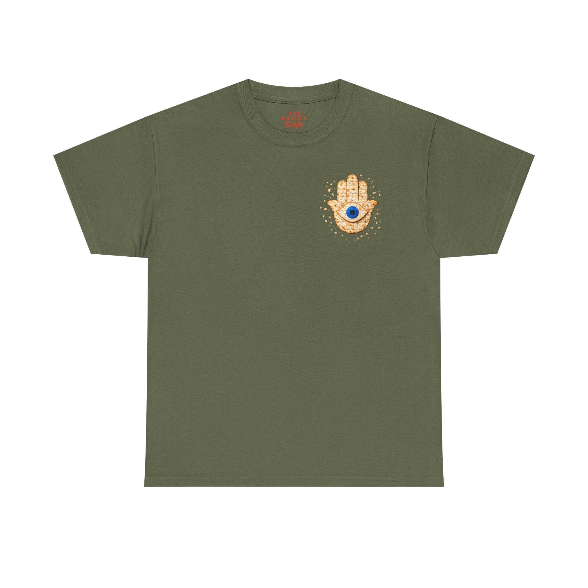 Matzah Hamsa Evil Eye Shirt, Modern Passover Jewish Holiday Tee